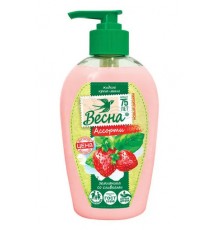 Жидкое крем-мыло ВЕСНА Ассорти земляника со сливками 280г арт 5099 (15/уп)
