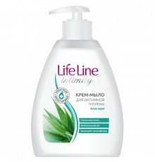 Крем-мыло жидкое для интимного ухода 'LIFE LINE' алоэ вера 280г арт.5125 (15/уп)