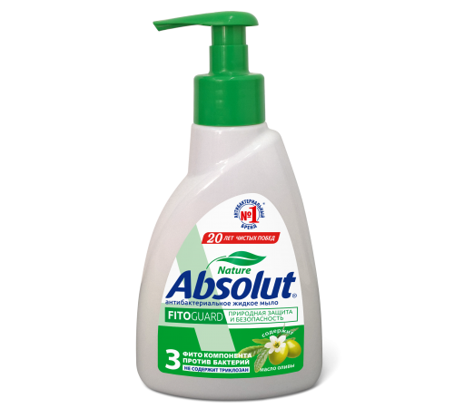 Мыло туалетное жидкое "ABSOLUT FitoGuard " Белый чай и масло оливы, 250 арт  5171/10 (10/уп)