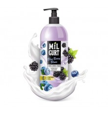 Жидкое крем-мыло "MILGURT" голубика и ежевика в йогурте 860г арт.5189 (8/уп)