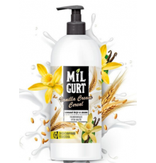 Жидкое крем-мыло "MILGURT" ванильный йогурт со злаками 860 г. Арт 5192 (8/уп)