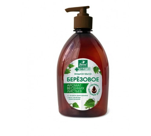 Мыло жидкое "Весна Главаптека" Березовое 500г арт.5206 (10/уп)