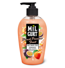 Жидкое крем-мыло "MILGURT" персик и маракуйя в йогурте 280г арт.5240 (15/уп)