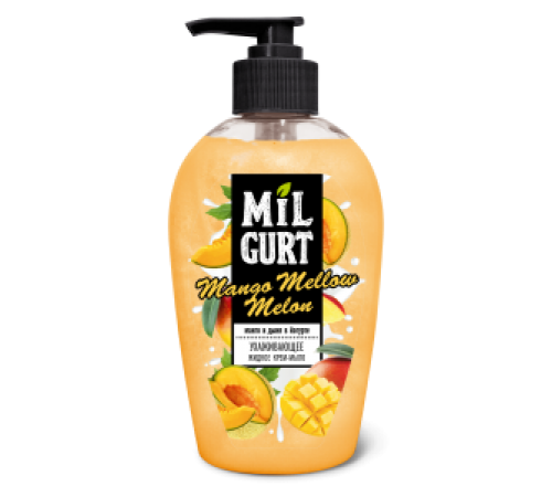 Жидкое крем-мыло "MILGURT" манго и дыня в йогурте 280 г  арт  5241 (15/уп)