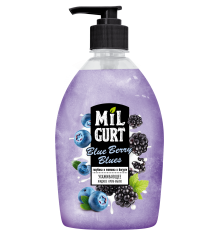 Жидкое крем-мыло "MILGURT" голубика и ежевика в йогурте 500г арт.5245 (10/уп)