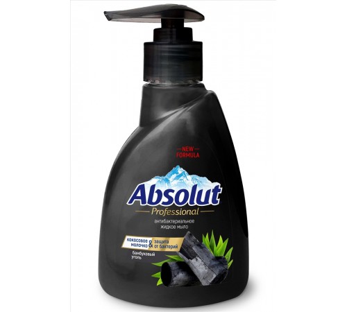 Мыло жидкое ABSOLUT Professional бамбуковый уголь,250 г арт 5252 (10/уп)