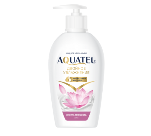 Крем-мыло жидкое "Aquatel" лепестки лотоса, 280 гр. Арт 5257 (10/уп)