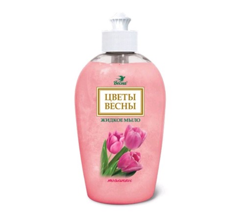 Мыло жидкое "Цветы весны" тюльпан, 280г Арт 5265 (15/уп)