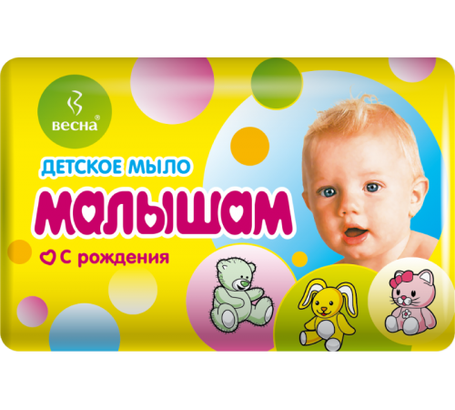 Мыло детское Малышам с рождения 90г арт 1141 (72/уп)