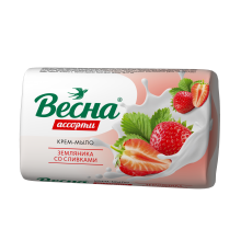 Крем-мыло ВЕСНА Ассорти Земляника со сливками 90г. арт 6090 (72/уп)