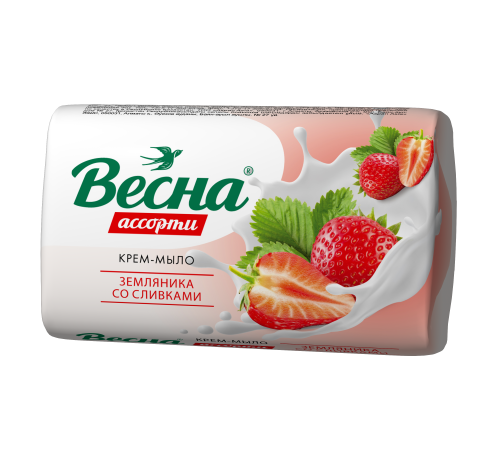 Крем-мыло ВЕСНА Ассорти Земляника со сливками 90г. арт 6090 (72/уп)