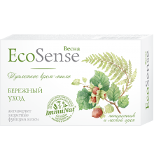 Туалетное крем-мыло "Ecosense" папоротник и лесной орех, 90 г арт 6151 (36/уп)