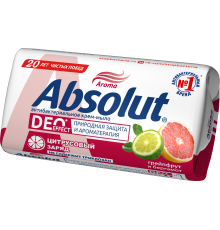 Крем-мыло туалетное "ABSOLUT DeoEffect" Антибакт. Грейпфрут и бергамот 90г арт.6160 (72/уп)