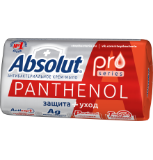Мыло туалетное "ABSOLUT PRO" серебро + пантенол 90г арт 6204 (24/уп)