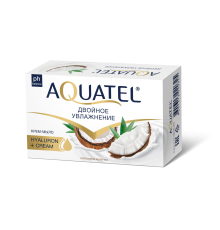 Крем-мыло твердое "Aquatel" кокосовое молочко, 90 гр. Арт 6230 (24/уп)