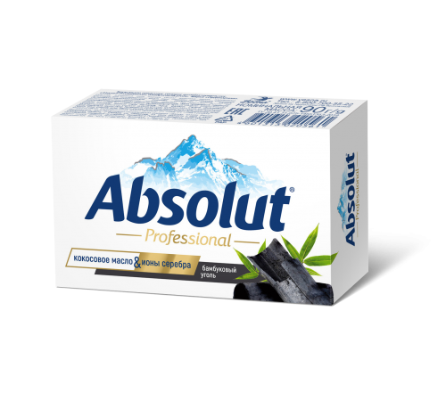 Мыло туалетное ABSOLUT Professional бамбуковый уголь 90г арт.6246 (24/уп)