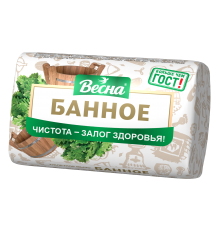 Мыло туалетное "ВЕСНА"  Банное, 90г. Арт 6258 (72/уп)