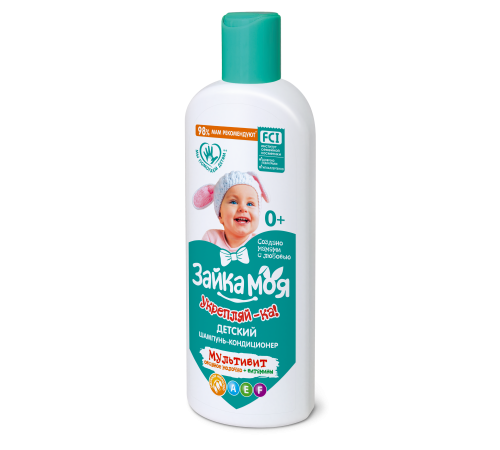 Шампунь-кондиционер детский "Зайка Моя. Укрепляй-ка!" 300 г арт 7141 (10/уп)