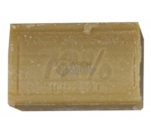 Мыло хозяйственное Меридиан "Традиционное" 72% 250гр. (без обертки) "ЭКО" без запаха (48шт/ящ)