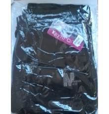 Штаны женские спорт с монжетами теплые Круто QI №W2662 черн. (XL-6XL) (6шт/уп)