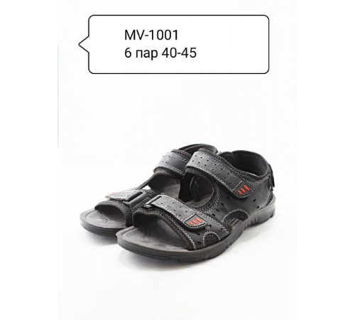 Мужские босоножки арт. MV 1001  черные 40-45р (6шт/уп)