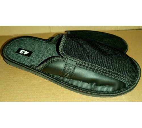 Тапочки мужские  комнатные закрытые подошва эва ассорти 40-45рр 12пар арт. 008а/з (12/уп)