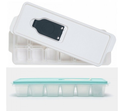 Форма для льда с крышкой оливковый арт 16013  (36шт)