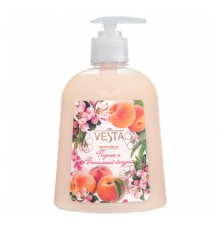 Крем-мыло Жидкое серии "Веста" Солнечная коллекция "Персик и ванильный йогурт" 450 мл.16 ш
