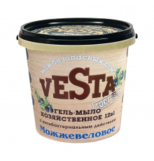 Средство моющее универсальное Гель-мыло хозяйственное "Веста" "Можжевеловое ГОСТ 88%" 1000 гр 16 шт.