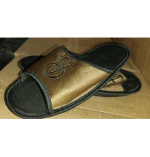 Тапочки женские домашние полиуретан 36-41 арт 004 VC коричневые (12пар/уп)