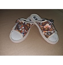 Тапочки женские домашние (открытые) подошва эва. 36-41 арт0090-А (ТЖО 005), светлый баклажан 12пар