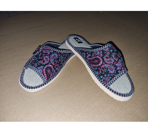 Тапочки женские домашние (открытые) подошва эва. 36-41 арт0090-А (ТЖО 005), темный баклажан 12пар