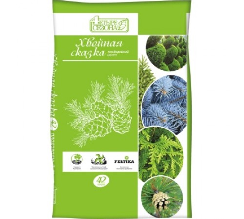 Плодородный грунт Четыре сезона "Хвойная сказка" 42 л