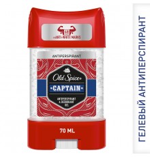 OLD SPICE Гелевый дезодорант-антиперспирант Captain (Капитан) 70мл      *6*12
