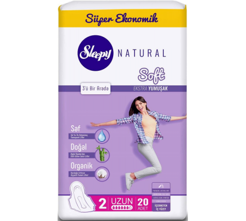 Слипи Натурал прокл Soft по 20 шт.ДУО Длинные *6/12