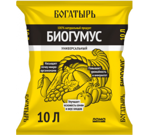 Удобрение Богатырь Биогумус 10 л