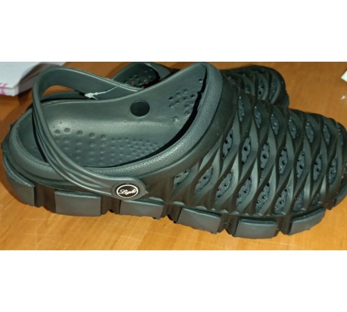 Кроксы мужские Сабо  арт.702 черные(40-45р)  (12шт/уп)