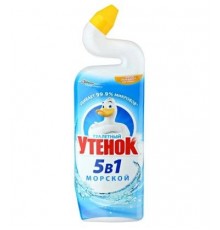 Средство чистящее д/унитаза Туалетный Утенок 5в1 Морской 900 мл