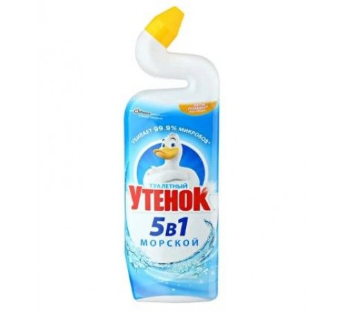 Средство чистящее д/унитаза Туалетный Утенок 5в1 Морской 900 мл