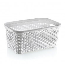 Корзина плетёная 35 лт белый (12) шт арт.05104