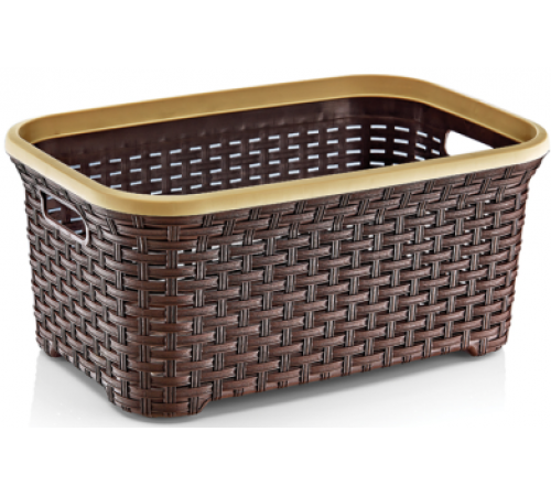 Корзина плетёная 35 лт корич (12) шт арт.05104