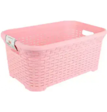Корзина плетёная 35 лт розовый (12) шт арт.05104