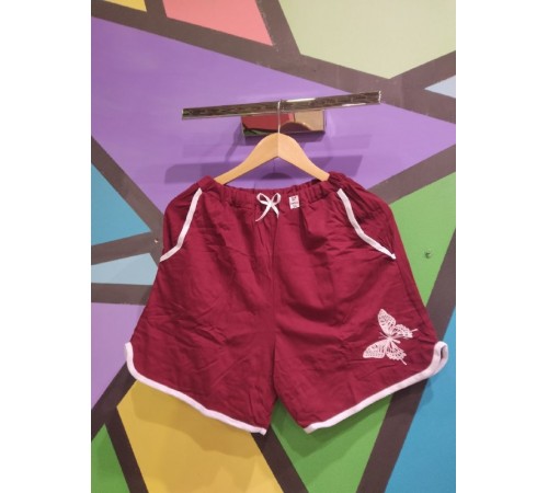 Шорты женские Бордовы  рр 48-58  6 шт/уп