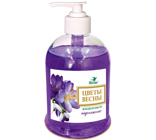 Мыло жидкое "Цветы весны" подснежник, 500 г арт.5270 (12/уп)