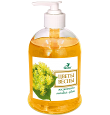 Мыло жидкое "Цветы весны" липовый цвет, 500 г  арт.5271 (12/уп)