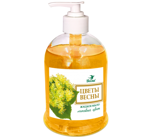 Мыло жидкое "Цветы весны" липовый цвет, 500 г  арт.5271 (12/уп)