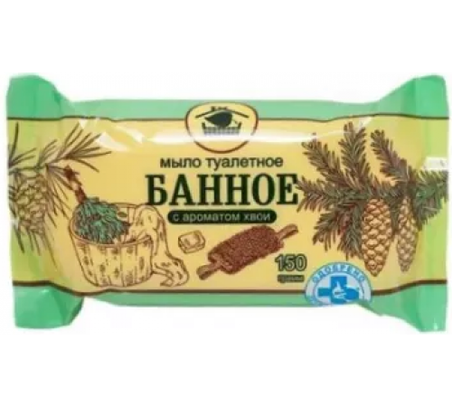 Мыло туалетное Меридиан "БАННОЕ" 150 гр (49 шт/кор) Хвоя