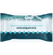 Мыло туалетное «Краснодарское» СВЕЖЕСТЬ МОРЯ 100 гр (66 шт/кор)