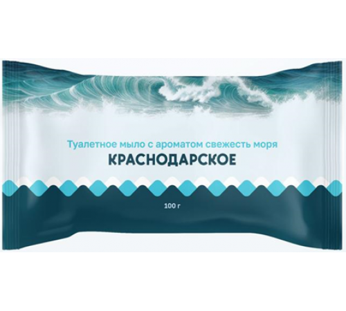 Мыло туалетное «Краснодарское» СВЕЖЕСТЬ МОРЯ 100 гр (66 шт/кор)