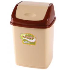 Урна для мусора Фантазия 18 л молочный (уп12шт)  09403